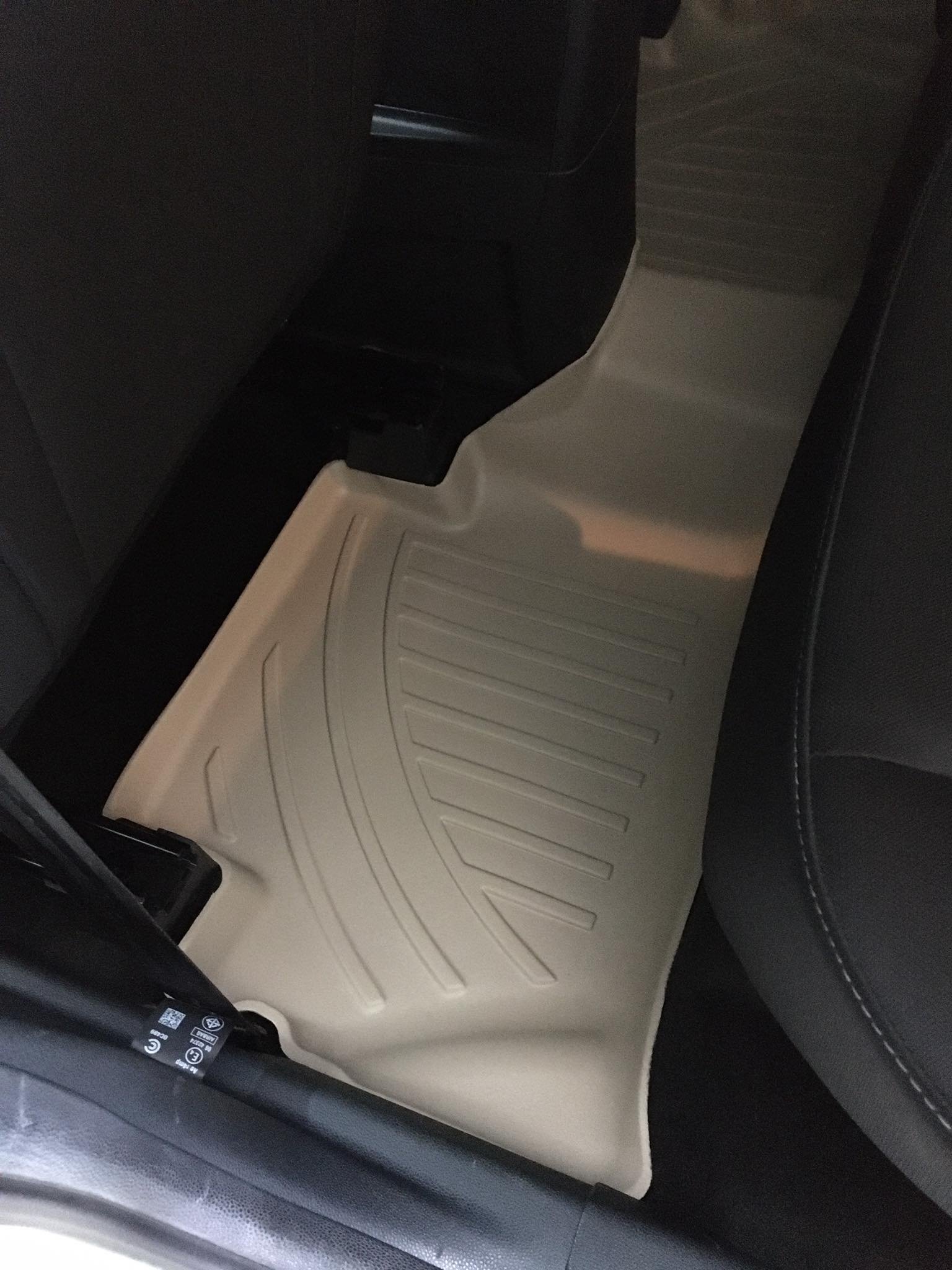 Thảm lót sàn xe ô tô Ford ecosport 2012-2021 Nhãn hiệu Macsim chất liệu nhựa TPV cao cấp màu đen-màu be