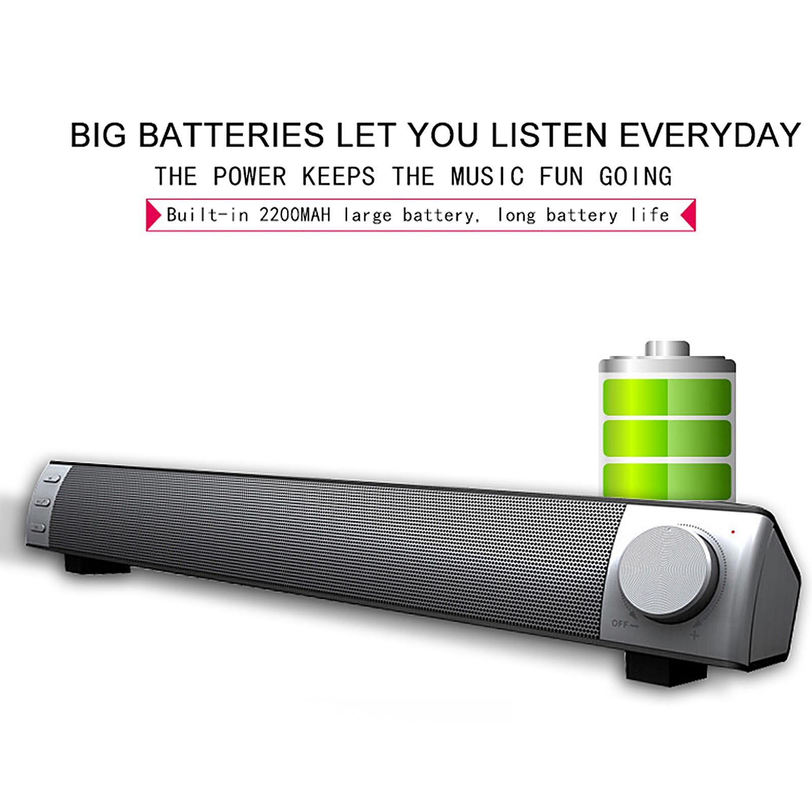 Loa Surround Soundbar Bluetooth 5.0 Loa siêu trầm âm thanh nổi không dây Sound Bar cho máy tính xách tay PC Rạp hát tại nhà TV Aux Loa có dây Màu sắc: S5-Vàng