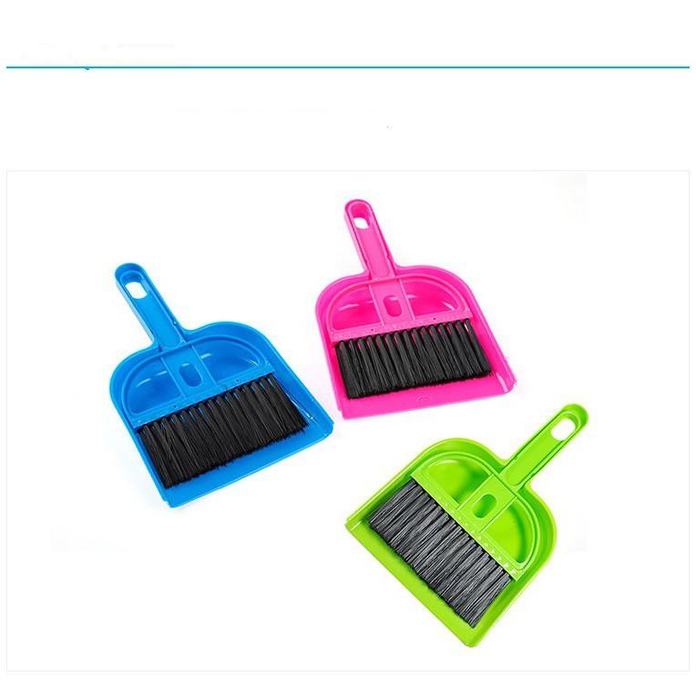 Bộ Chổi Quét Bụi Và Ki Hốt Rác Mini - giao màu ngẫu nhiên