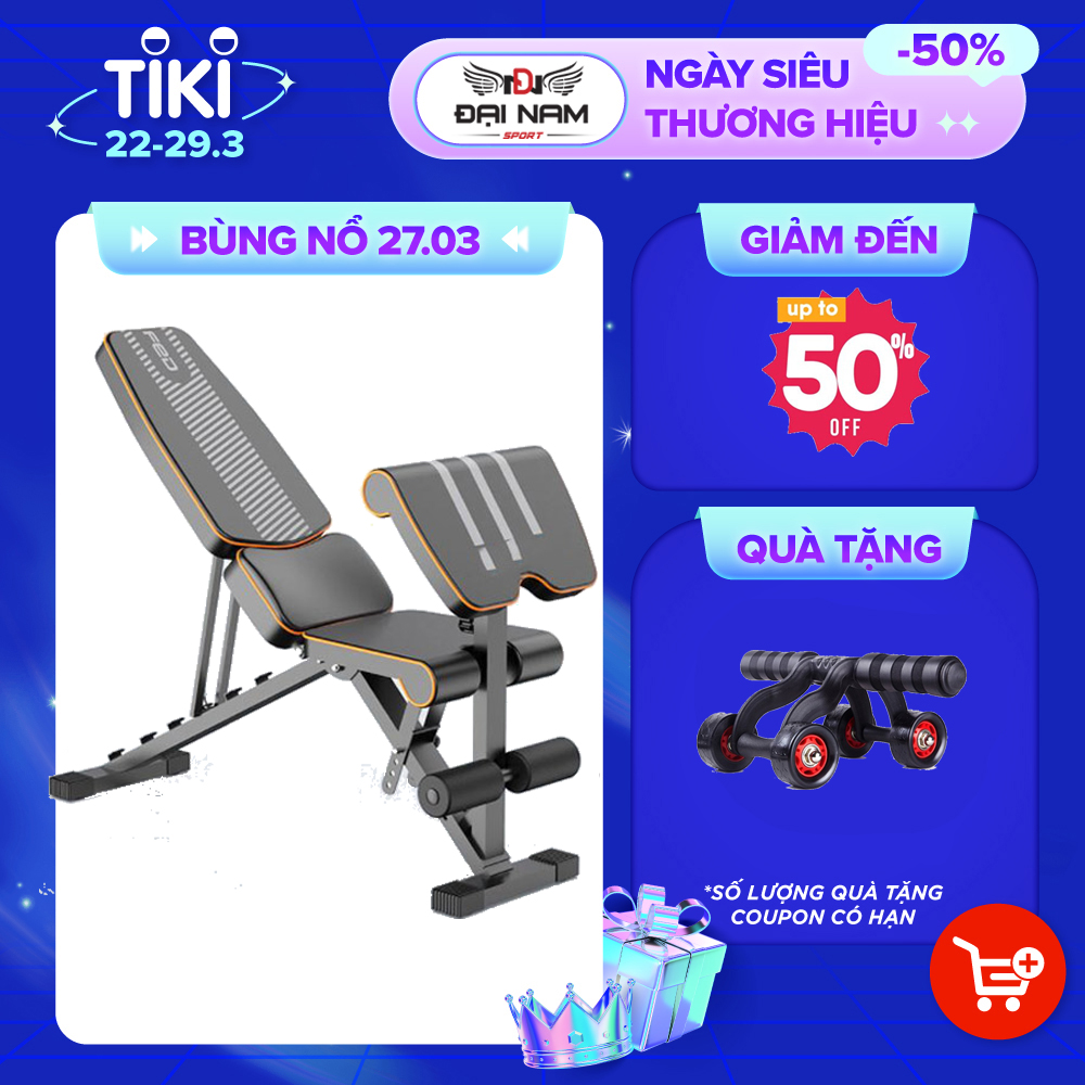 Ghế Tập Tạ Đa Năng Điều Chỉnh FED002 Nhập Khẩu Cao Cấp Chịu Lực 300kg