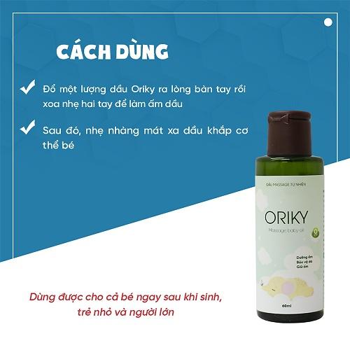 Dầu Massage Cho Bé Oriky 60ml