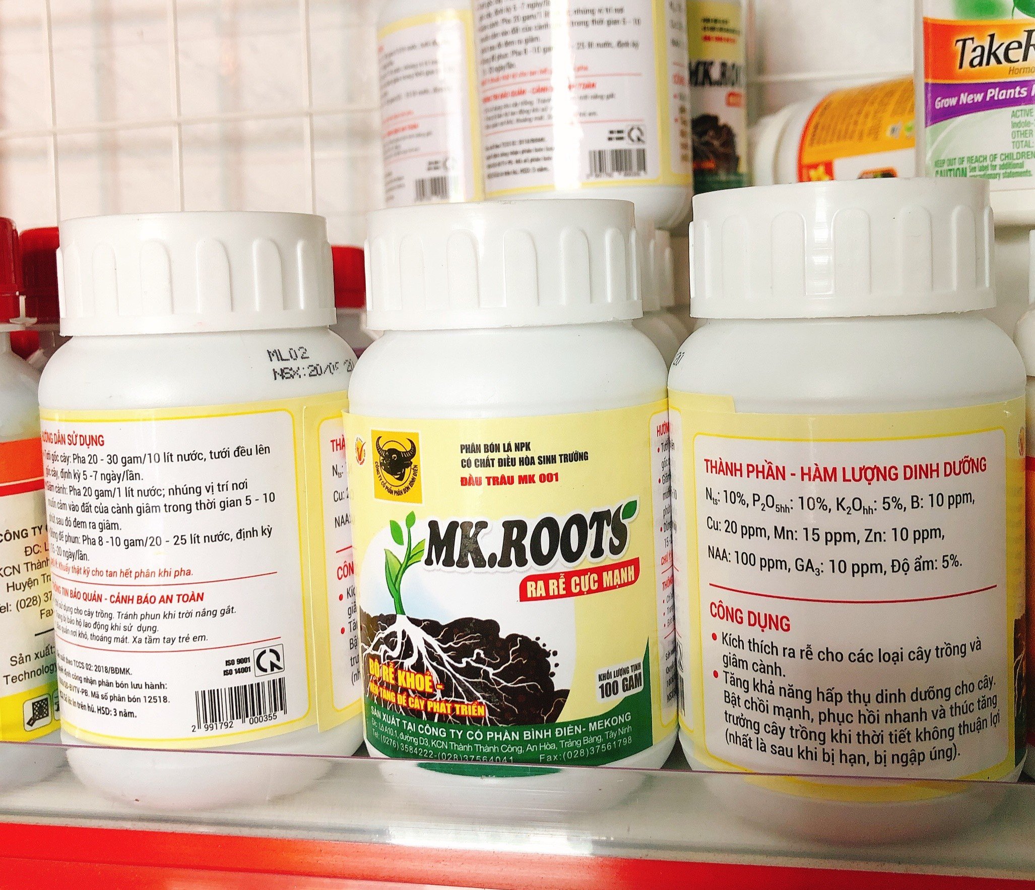 PHÂN BÓN LÁ ĐẦU TRÂU MK ROOTS - 100g