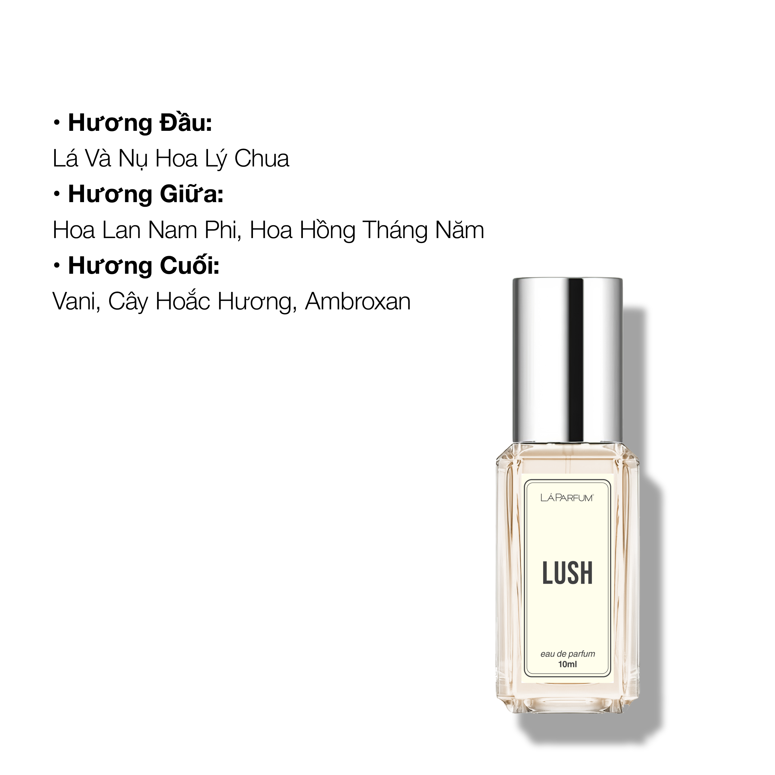 Nước hoa Lá House Lush 3ml/10ml/ 30ml