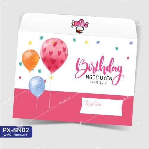 Thiệp thôi nôi – sinh nhật theo yêu cầu Pluxi