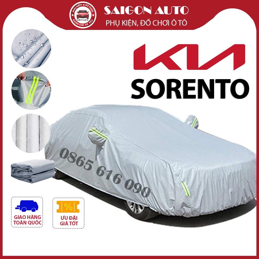 [SORENTO] Bạt trùm xe ô tô Kia Sorento vải dù oxford cao cấp , áo bạt phủ trùm che kín che nắng,mưa