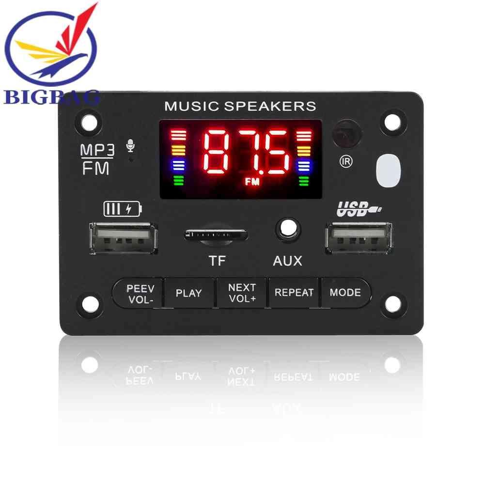 Bảng Mạch Khuếch Đại Âm Thanh Bluetooth 5.0 MP3 DC 7-24V 2x40W Chuyên Dụng Cho Xe Hơi / Nhà Cửa