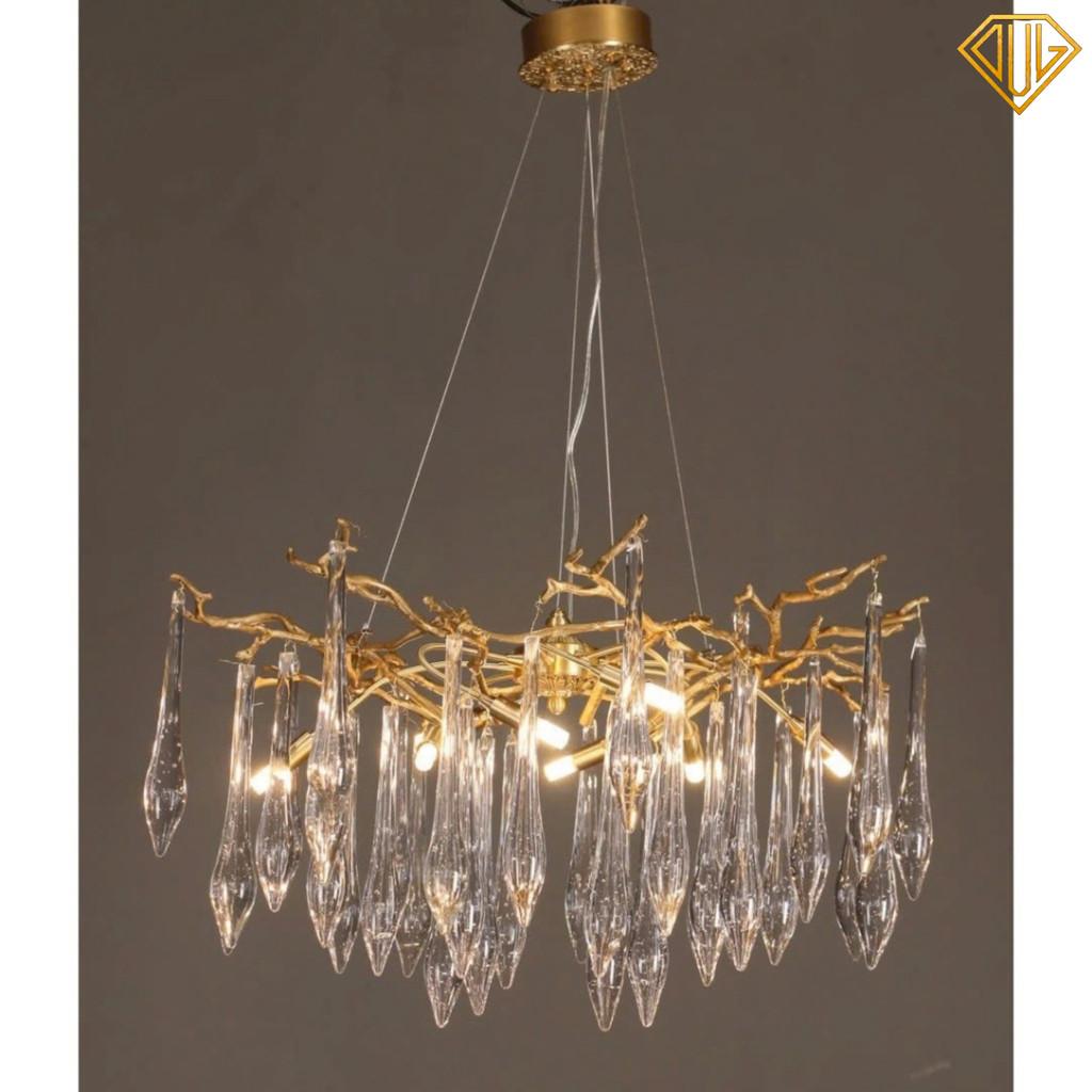 Đèn thả chùm serip nhôm Phale K9 Siêu Sáng, Đèn thả chùm Decor trang trí phòng khách Sang Trọng (Ảnh thật) DVLL