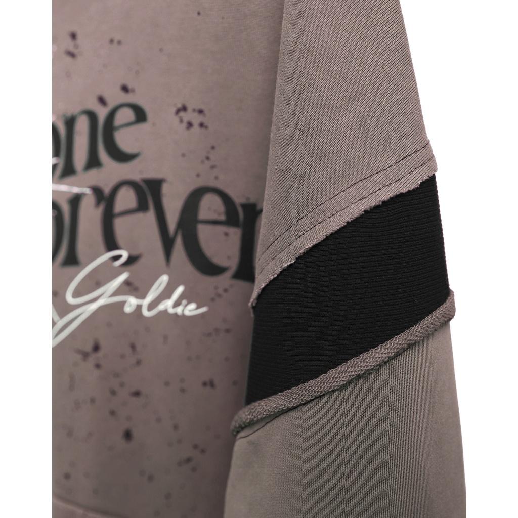 Áo hoodie 'GOLDIE NOCF' giặt nhuộm 100% nỉ French Terry