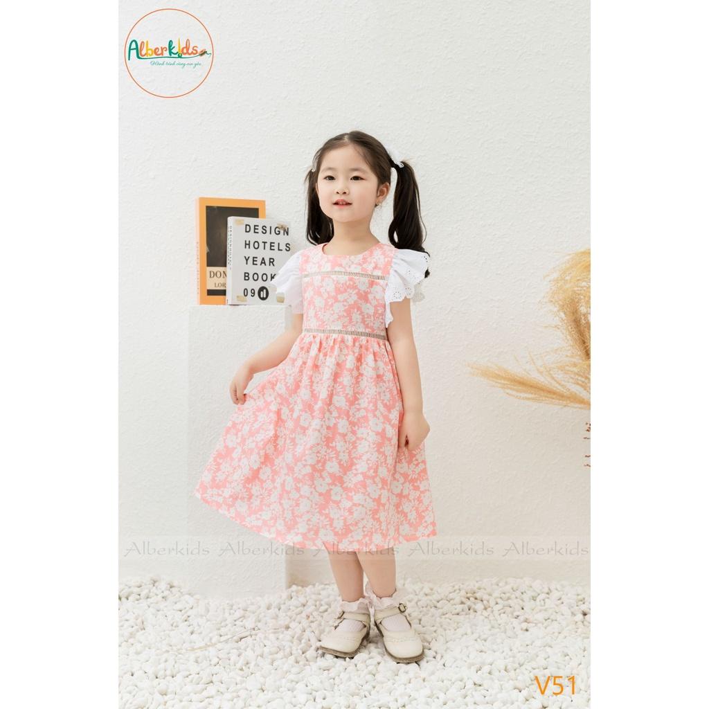 Váy bé gái ALBERKIDS hoa tay cánh tiên công chúa xinh đẹp cho trẻ em từ 2,3,4,5,6,7,8,9,10,11,12 tuổi