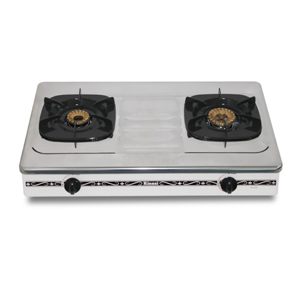 Bếp gas đôi mặt inox Rinnai RV-375SW - Hàng chính hãng