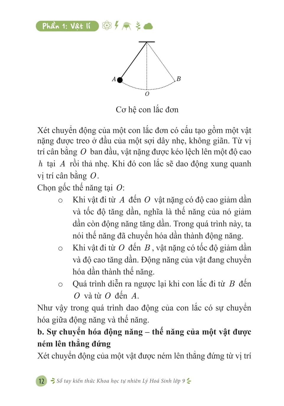 Sách - Sổ Tay Kiến Thức Khoa Học Tự Nhiên Lý-Hóa-Sinh Lớp 9