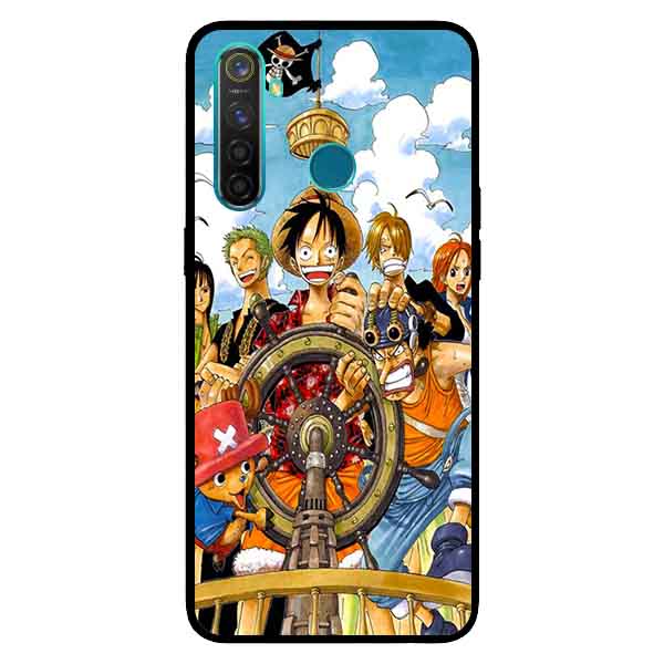 Ốp Lưng in cho Realme 5 Mẫu Băng Mũ Rơm - Hàng Chính Hãng