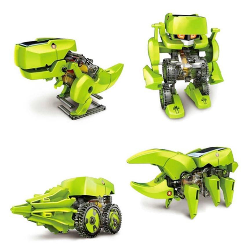 Bộ lắp ráp Transforming Solar Robot 4 in 1 dùng năng lượng mặt trời