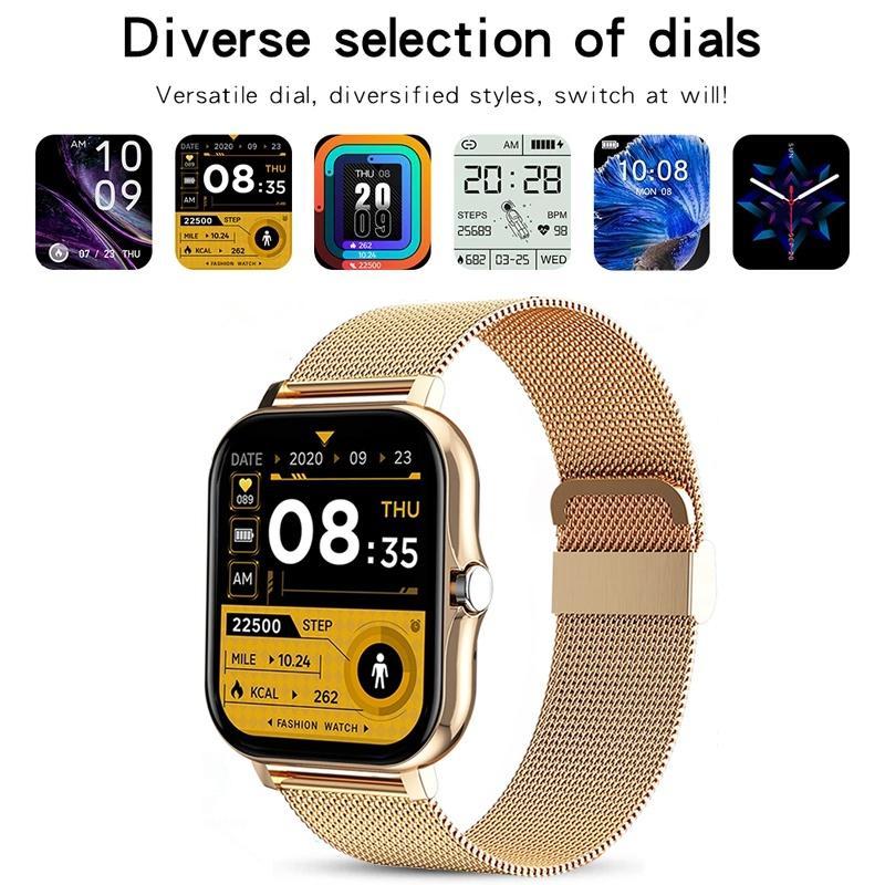 Đồng Hồ Thông Minh Màn Hình Cảm Ứng 1.69 inch Hỗ Trợ Theo Dõi Sức Khỏe Android IOS