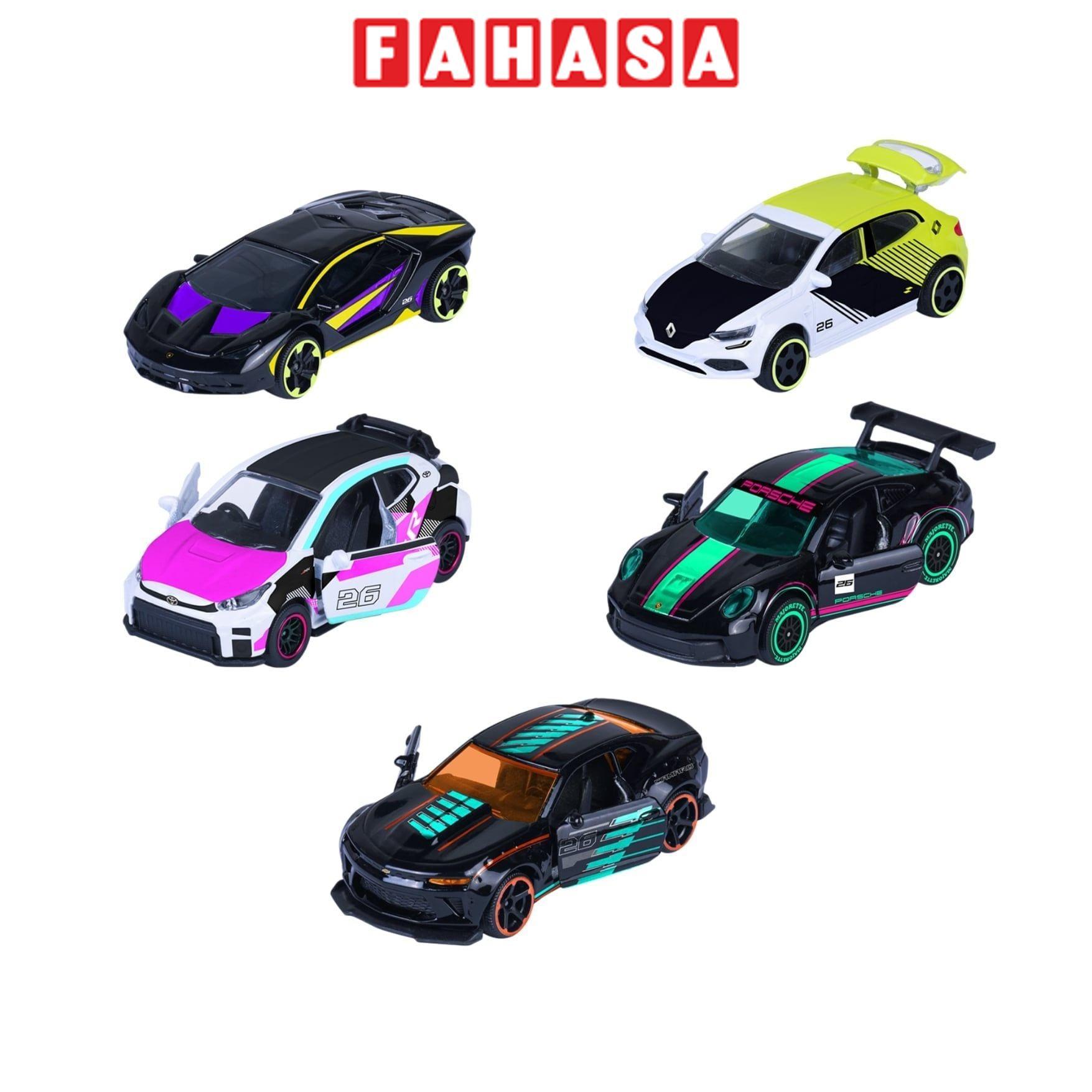 Bộ 5 Đồ Chơi Mô Hình Xe 5 Pieces Giftpack - Majorette 8502005000 - Neon Racers