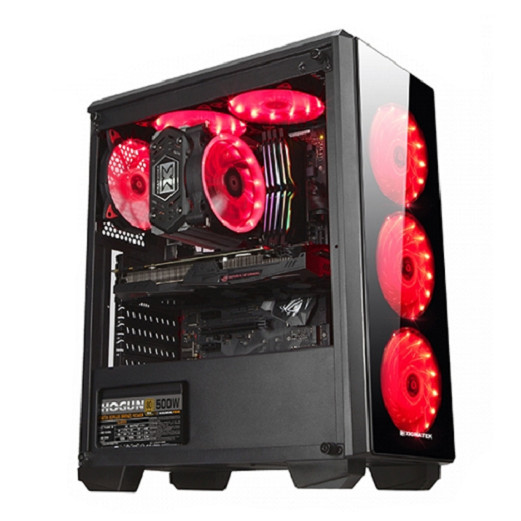 Desktop Computer PC Gaming 4TechGM04 2019, cây máy tính văn phòng cấu hình cao chơi Game, thiết kế đồ họa như máy trạm chuyên nghiệp dùng cho cá nhân, doanh nghiệp, Club Games dùng CPU Core i7 cho Render Video nhanh, không bị chậm, giật, lag. - Hàng Chính