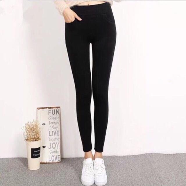 Quần nữ chất dày.quần legging 4 túi