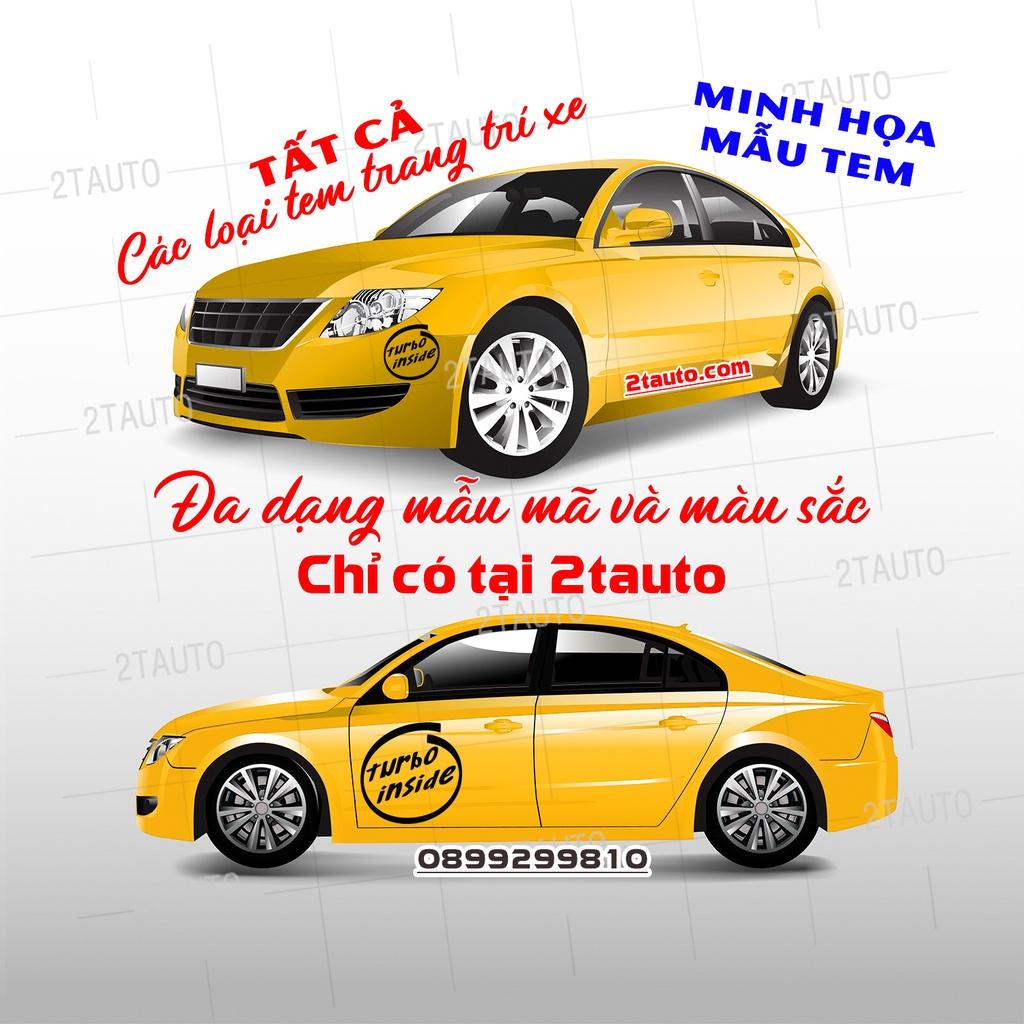 Sticker chữ TURBO tem dán trang trí ô tô xe hơi chống nước, chống phai màu, mẫu mã đa dạng độc đáo - MẪU 4