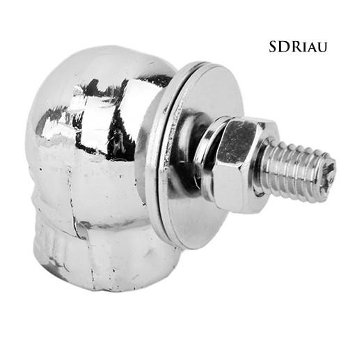 1 Cặp Ốc Vít Hình Đầu Lâu Gắn Biển Số Xe Hơi / Mô Tô