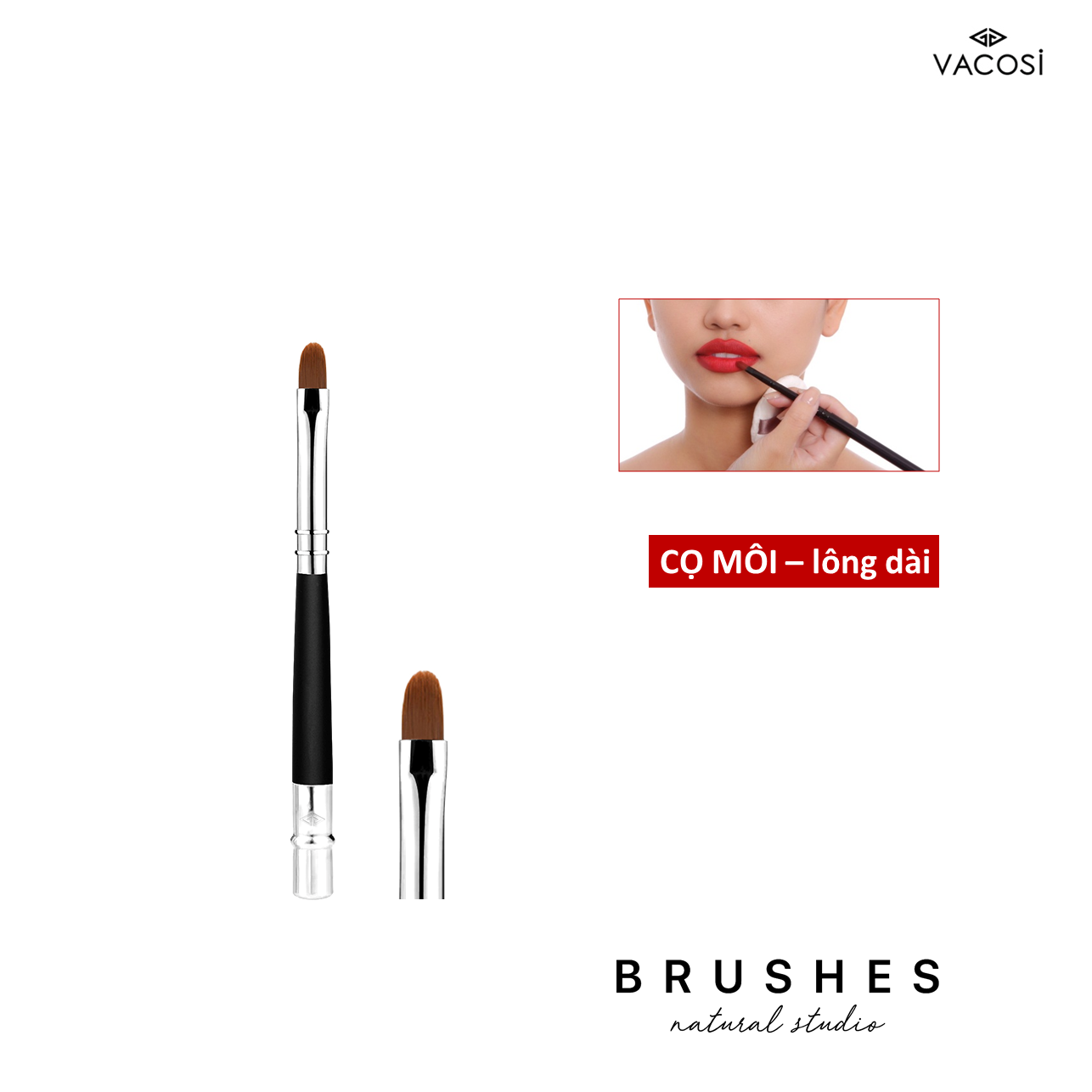 Cọ Môi Lông Dài VACOSI - L02 LIP BRUSH