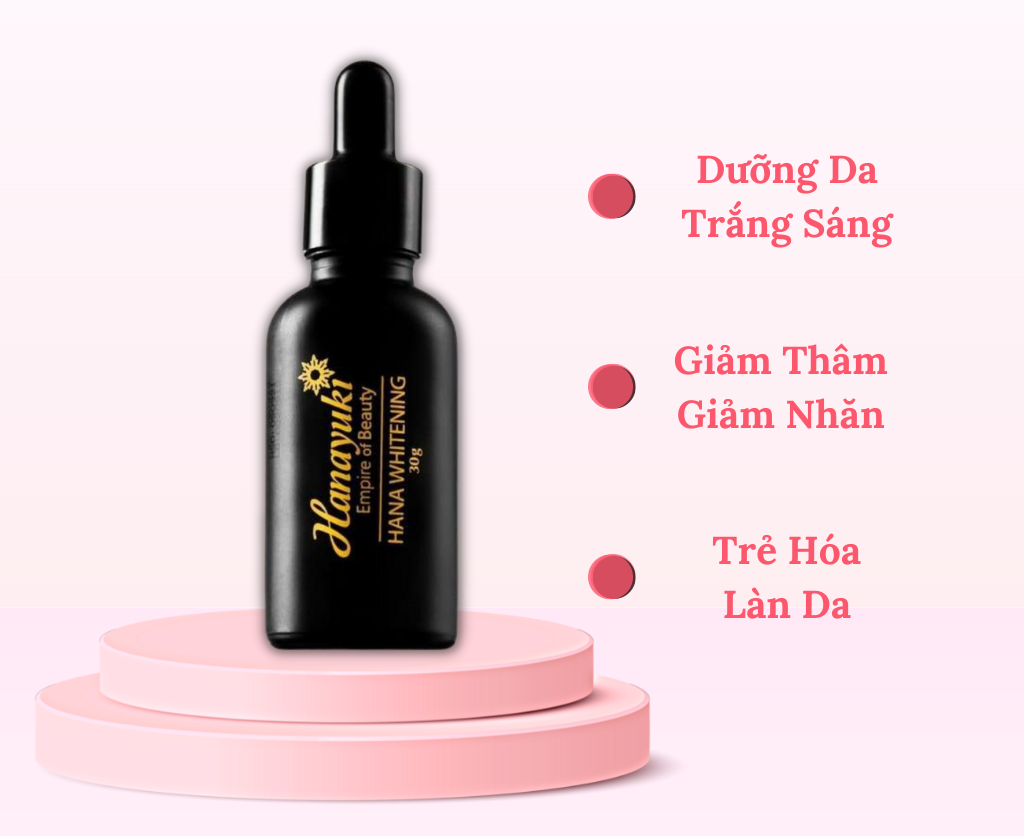 Serum Dưỡng Trắng Da - Giữ Ẩm & Mờ Thâm Hanayuki Whitening 30G Hanayuki Chính Hãng