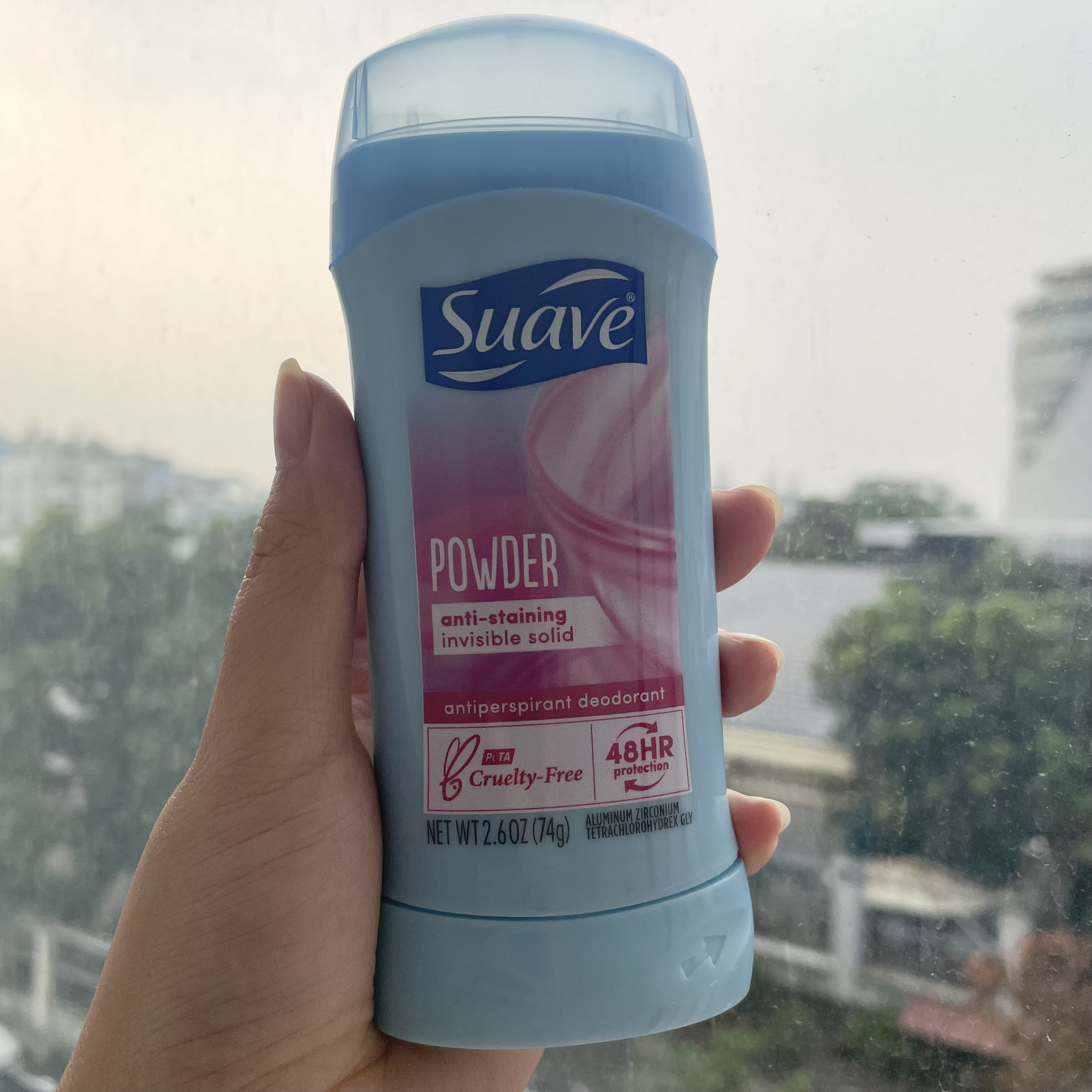 Lăn Khử Mùi Suave 48 Hour Protection Powder 74g Hàng Nhập Mỹ Hương Thơm Nhẹ Nhàng Khô Thoáng