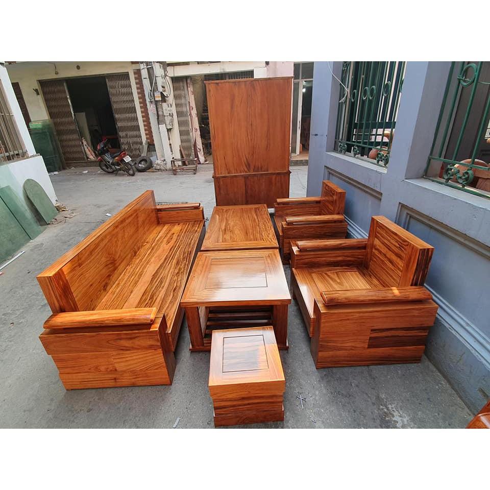 Bộ bàn ghế Sofa Trứng Đối gỗ Gõ Đỏ