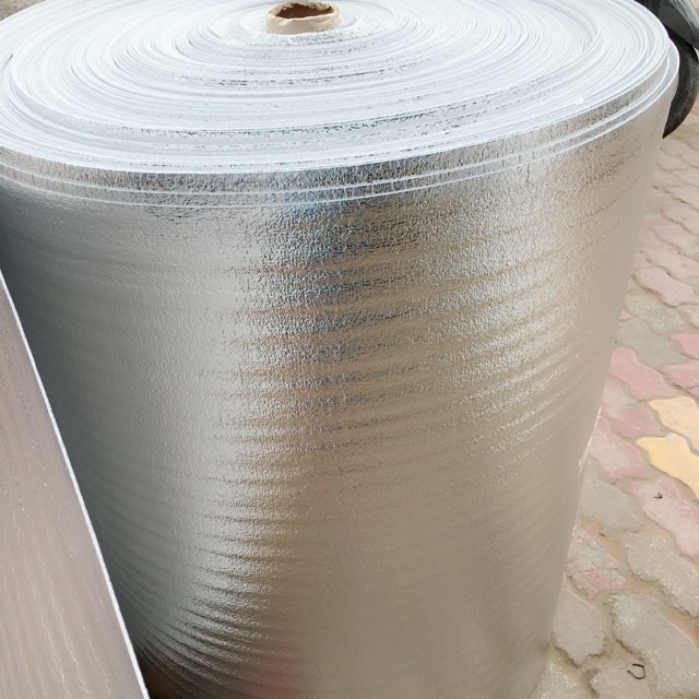 Tấm xốp bạc Cách nhiệt-Chống nóng-Xốp PE tráng bạc 5mm khổ 1 mét