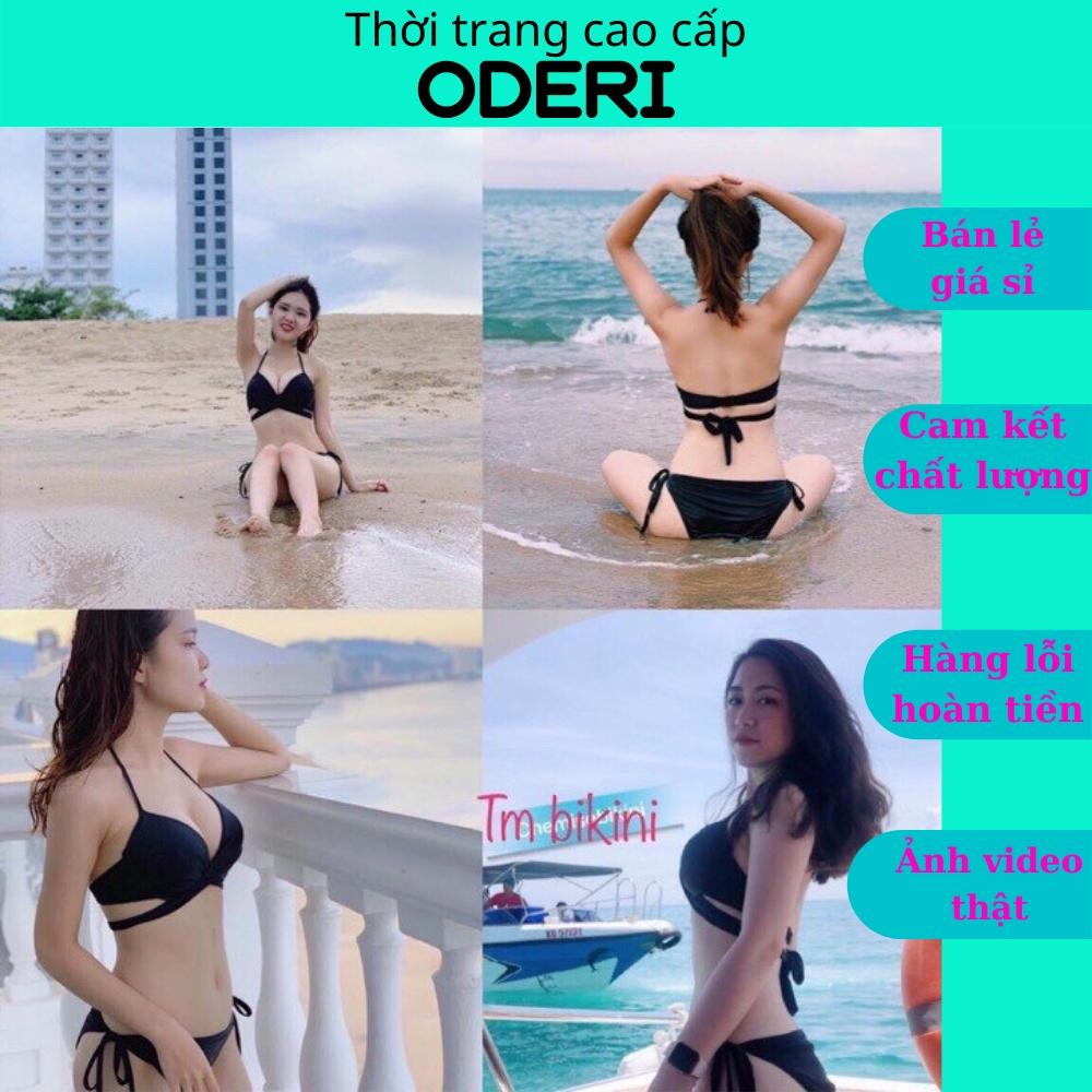 Bikini, Đồ Bơi Đi Biển Hai Mảnh Gọng Chéo Quần Tam GIác Secxy ODERI HM-023