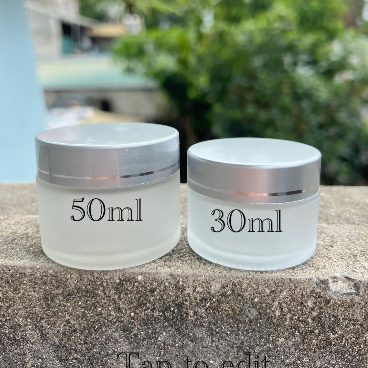 Hũ Thủy Tinh Chiết Mỹ Phẩm 2 Size 30ml 50ml Làm Nail Tiện Lợi, Hũ Đựng Lưu Huỳnh, Chiết kem, Hộp Đựng Kem Du Lịch An Toàn, Sang Trọng Cho Nàng