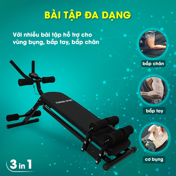 Máy tập gym đa năng,dụng cụ tập gym tại nhà Funiko Z5 điều chỉnh ba tốc độ đa dạng bài tập