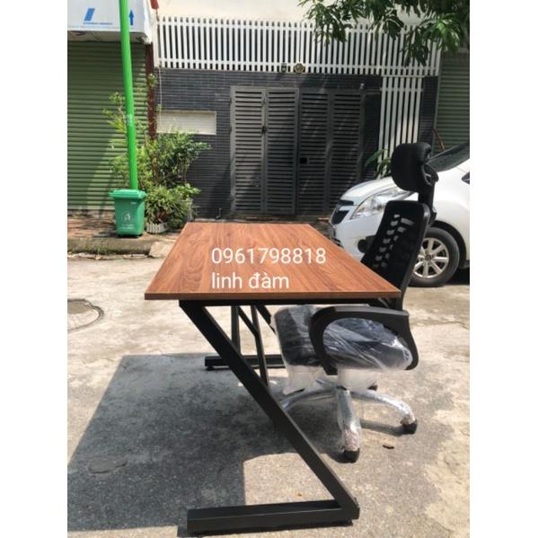 Combo bàn làm việc bàn học chân Z +ghế xoay tựa đầu
