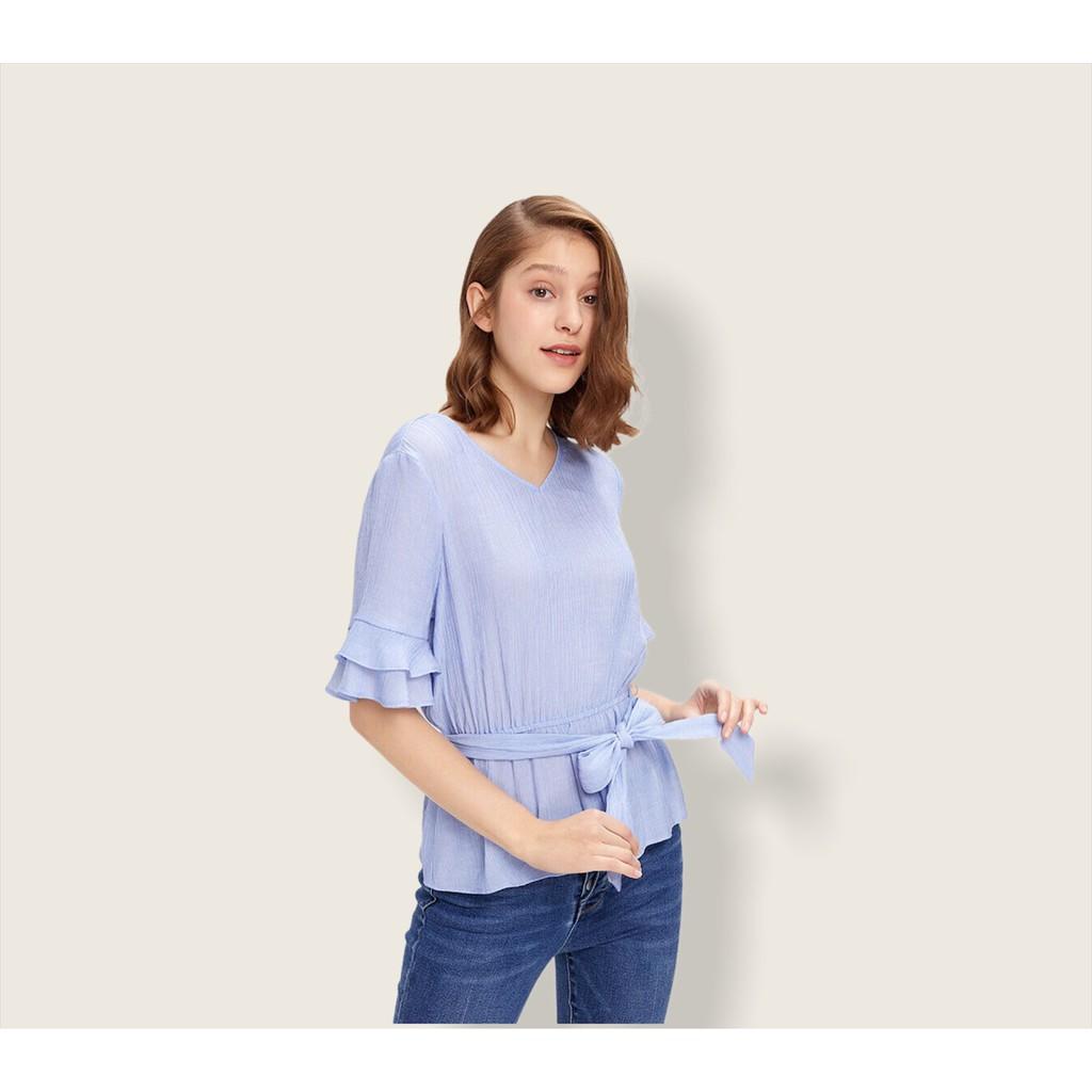 áo kiểu peplum tay bèo ( thời trang anitagreen) L07-621
