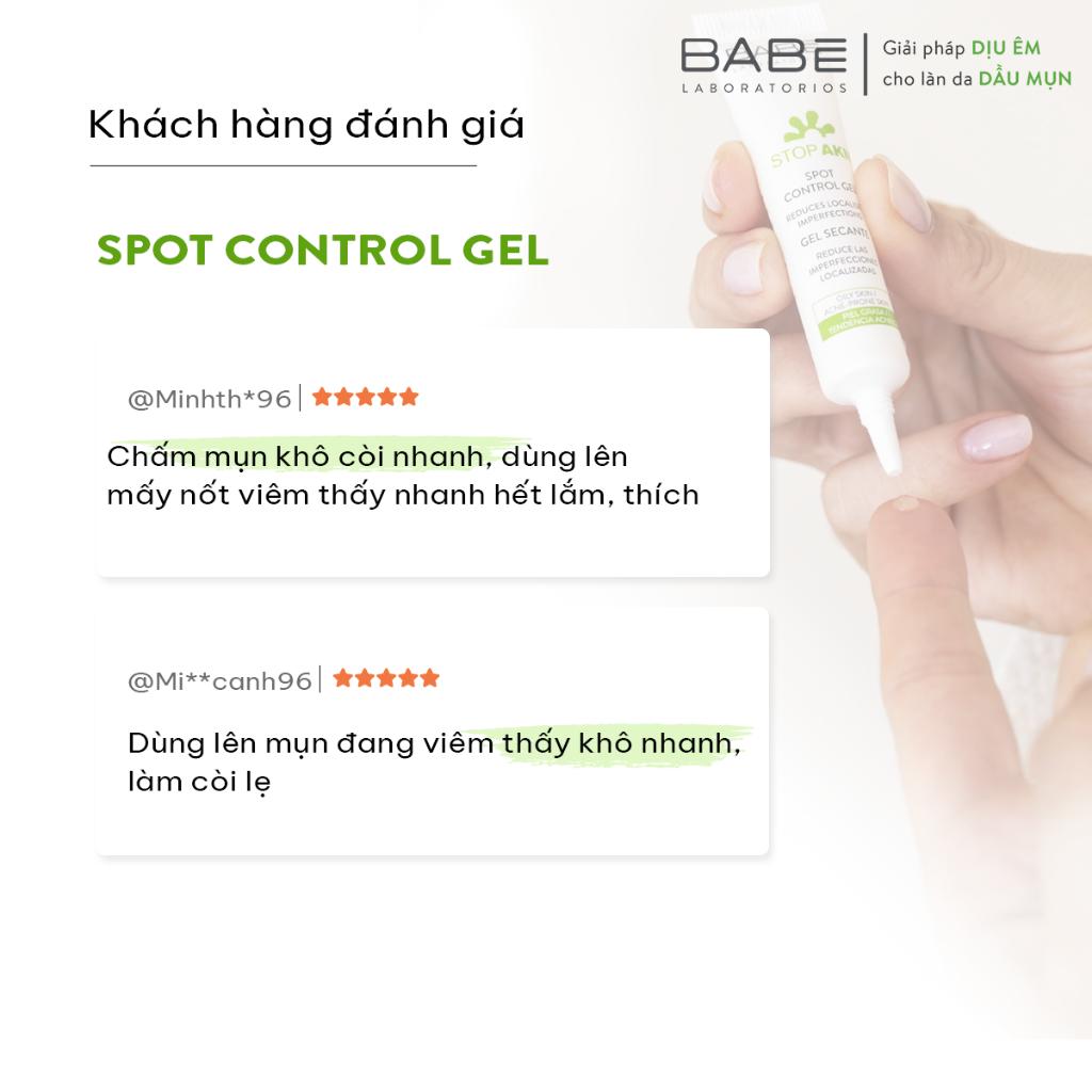 Gel chấm mụn giúp gôm cồi mụn BABÉ Stop Akn Spot Control Gel 8ml