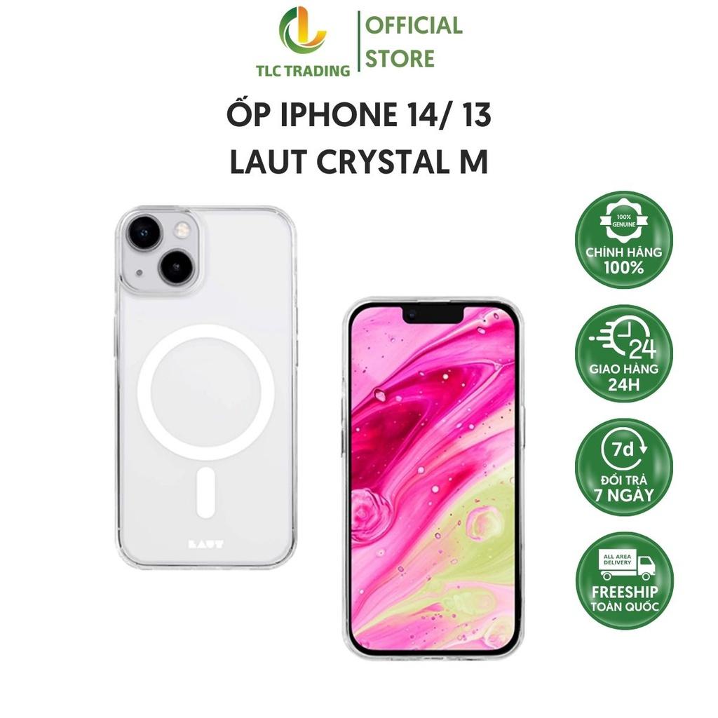 Ốp Lưng Dành Cho IPhone 14 LAUT Crystal M Màu Trong Mờ Thời Trang Bảo Vệ Camera Điện Thoại Khung TPU - Hàng chính hãng