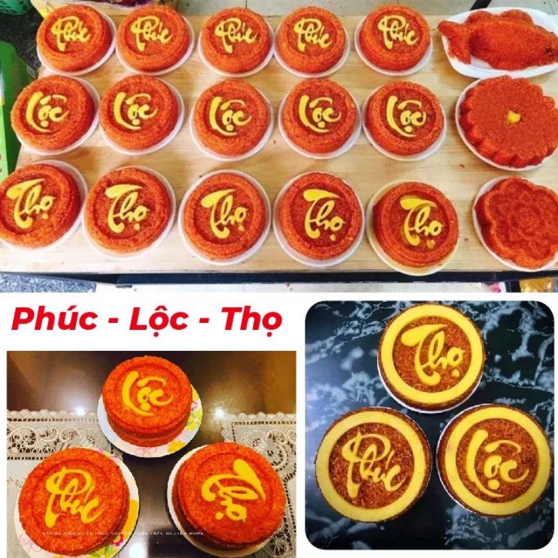 Khuôn Xôi Chữ Đẹp Phúc Lọc Thọ Nhựa Cứng Chịu Nhiệt Cao Cấp 5 Chi Tiết