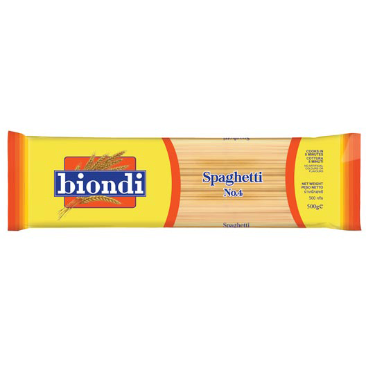 Mì Ý Spaghetti Số 4 Biondi 500g
