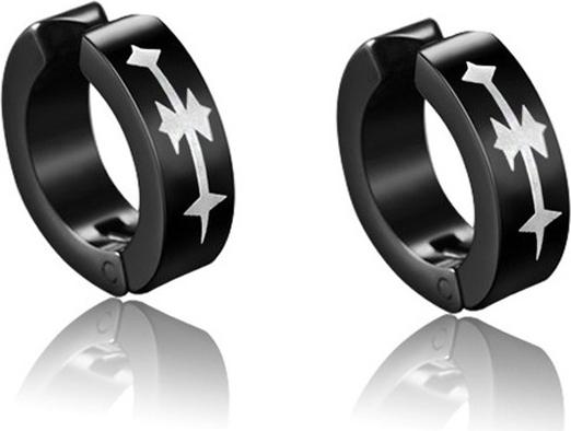 Bộ 2 bông tai nam cặp vành ngẫu nhiên