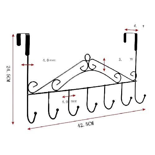 Móc treo đa năng sau cửa 7 móc