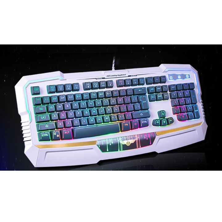 Bàn phím Gaming có dây Newmen KB813 - có đèn LED (Trắng Đen) - Hàng Chính Hãng