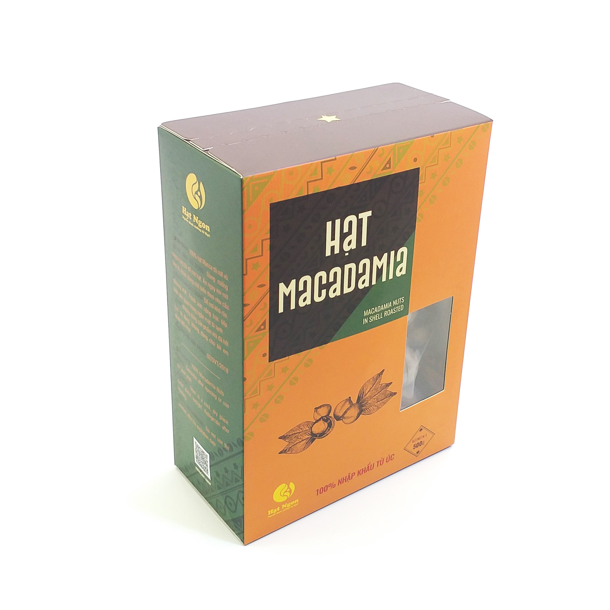HẠT MACCA ÚC NỨT VỎ LOẠI 1 - HỘP 500G
