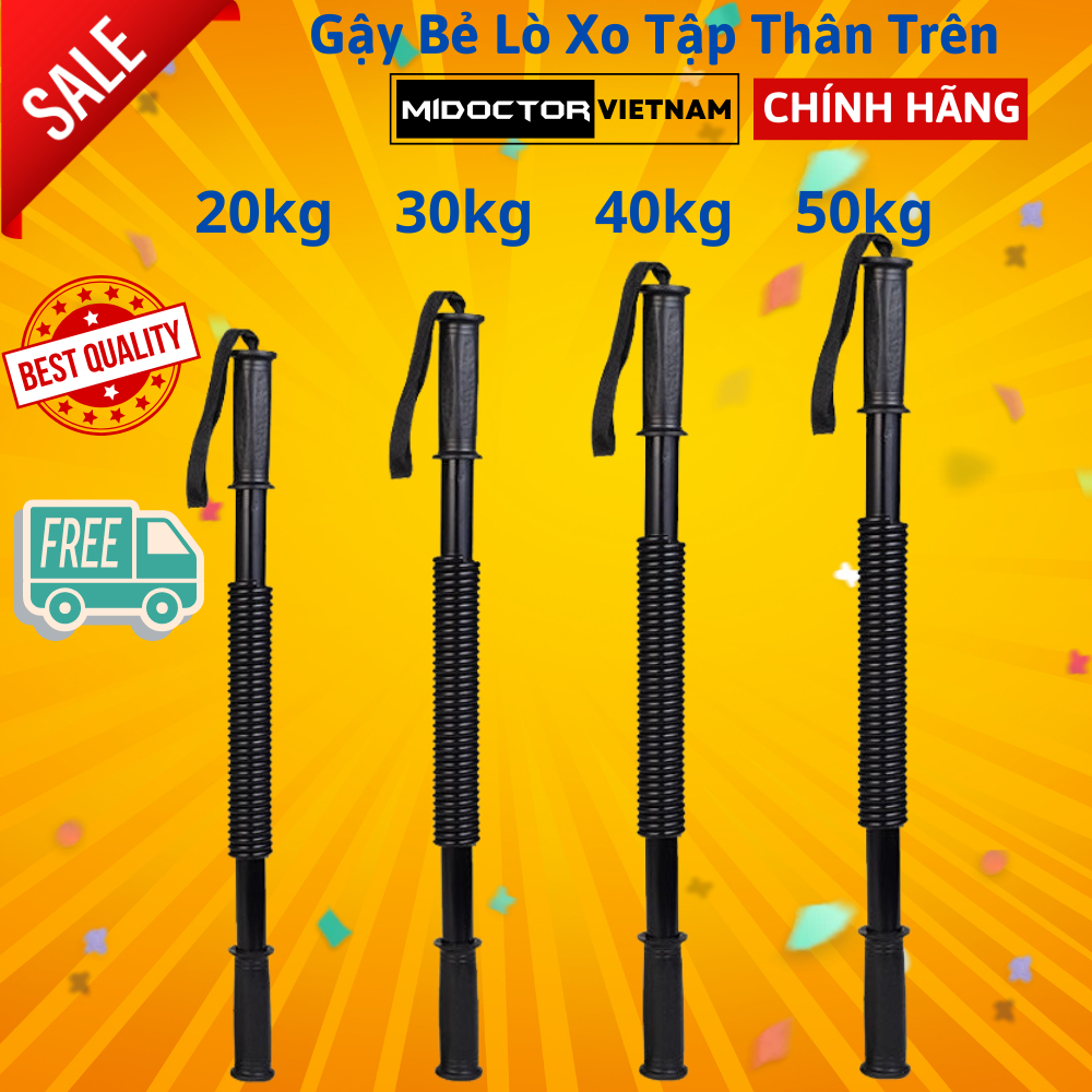 Gậy bẻ lò xo 5kg 10kg 20kg Dành Cho Bé Trẻ Em 30kg 40kg 50kg 60kg 100kg tập cơ tay - Hãng miDoctor