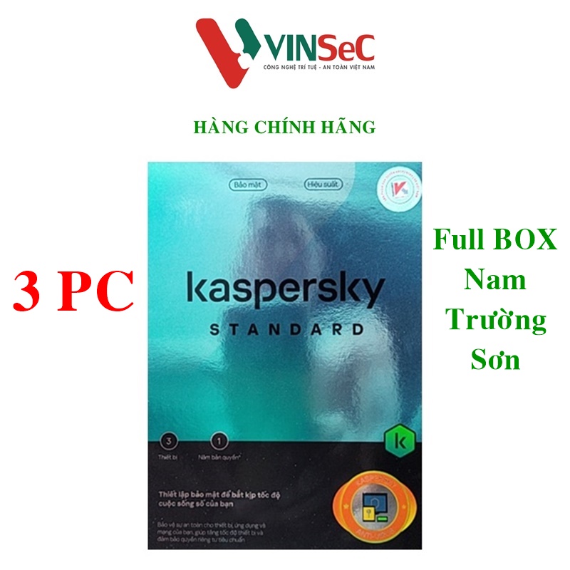 Kaspersky Standard Cho 3 Máy Tính - Standard 3 - Hàng chính hãng