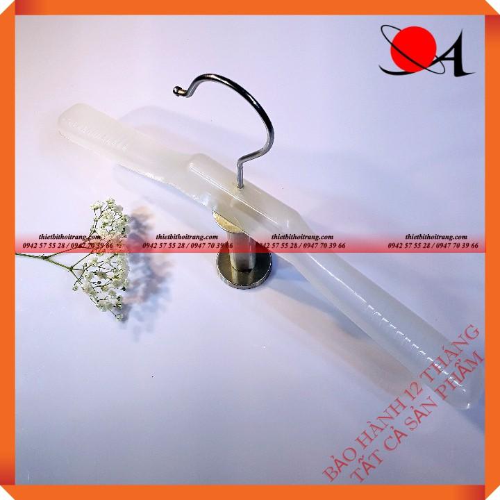 Bộ 50 Móc Áo Nhựa Trẻ Em Màu Trắng Vai To Đa Năng