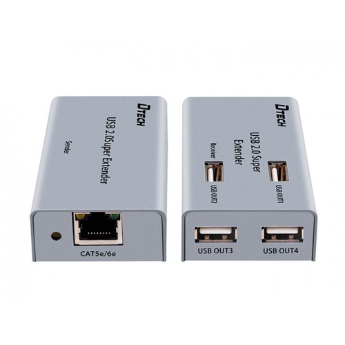 HỘP NỐI DÀI USB BẰNG CỔNG LAN RJ45 DTECH DT 7014A TỐI ĐA 50M-hàng chính hãng