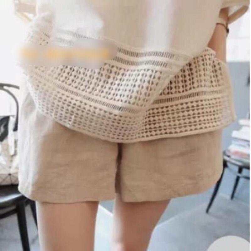 Quần đùi nữ - quần short nữ dáng váy chất đũi siêu mát