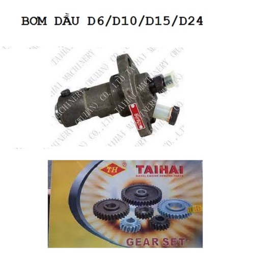 Bơm dầu, heo dầu, bơm nhiên liệu  máy Trung Quốc D6 D8 D10 D12 D15 D20 D28