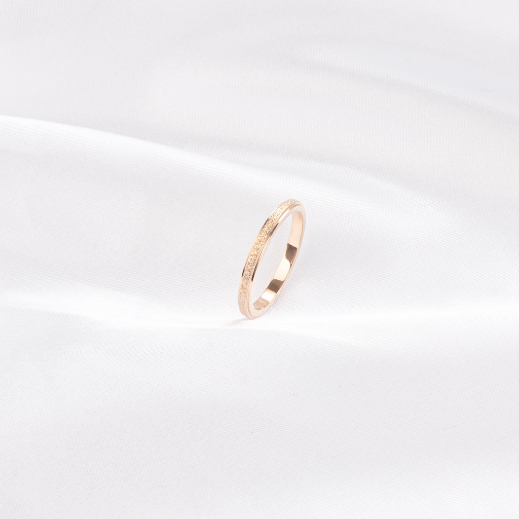 Nhẫn cặp đôi CDE Milgrain Rose Gold Ring CDE8003RG &amp;amp; CDE8004RG
