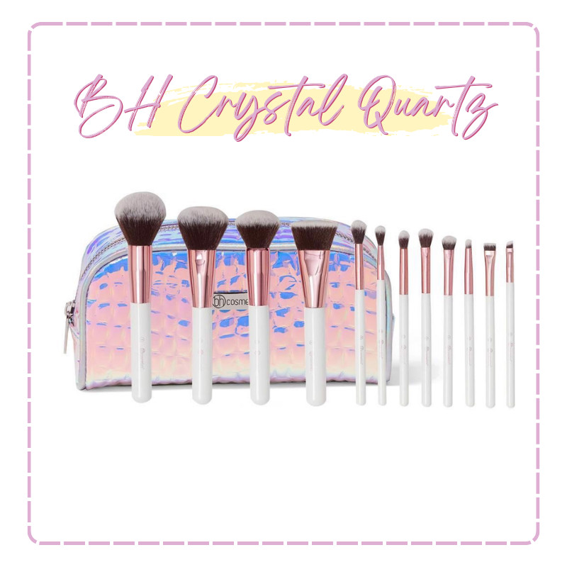 Bộ Cọ Trang Điểm 12 Cây BH COSMETICS Crystal  Quartz Brush Set