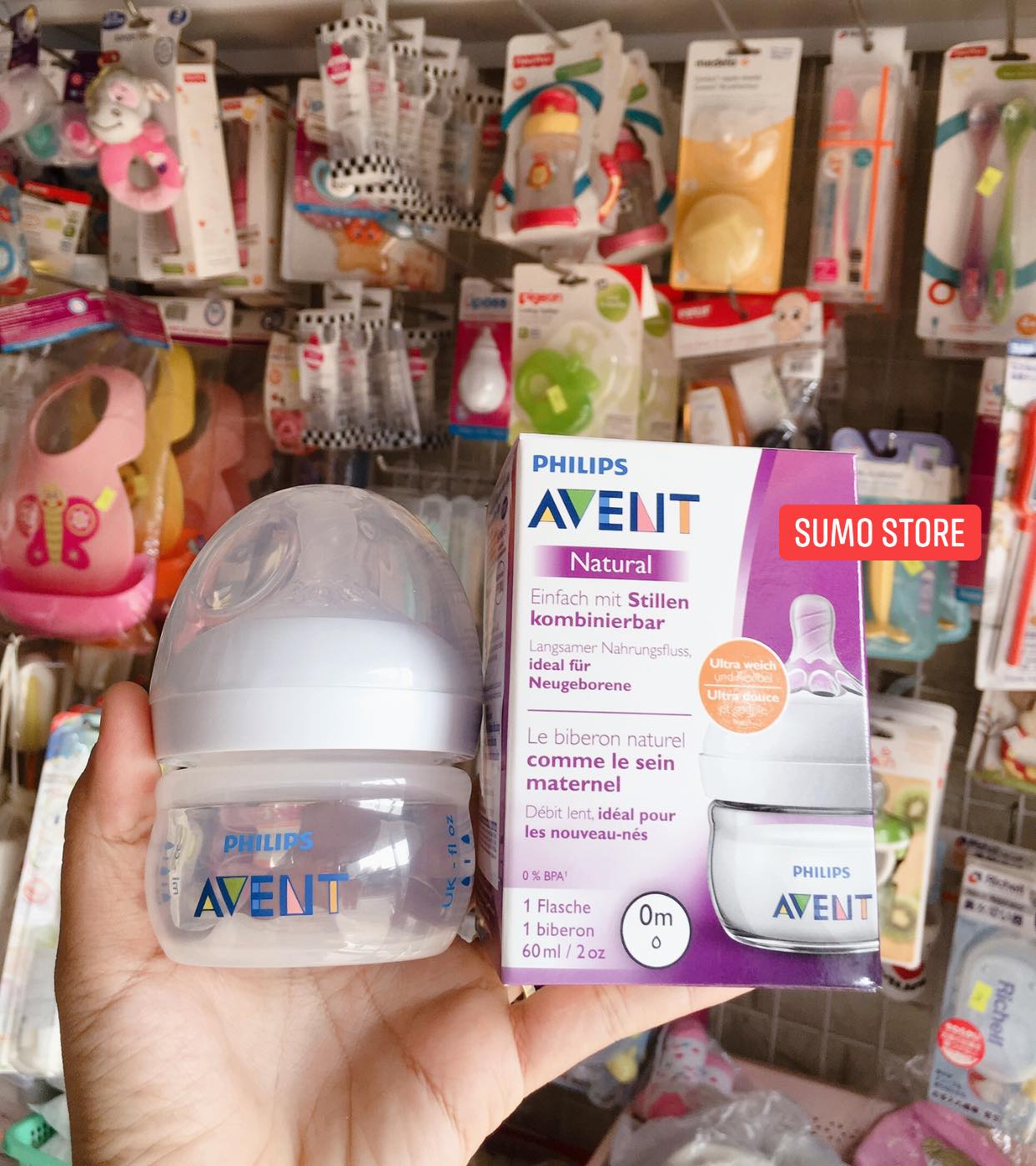 Bình Sữa nhựa Philips Avent 60ml sơ sinh